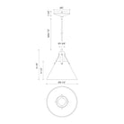 Alora Lighting PD584510MB Archer Pendant in Matte Black