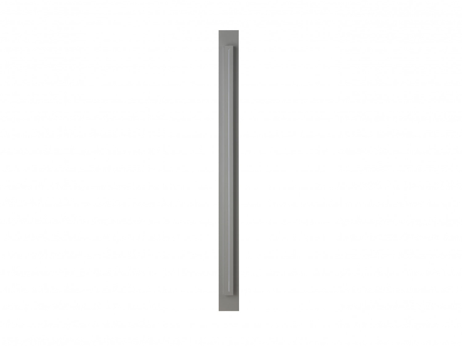 Panneau LED surélevé extérieur Avenue Murale Vue de face AV3268-SLV — Luminaire rectangulaire argenté de 173 cm (68 po) de hauteur avec panneau LED central saillant, fond blanc