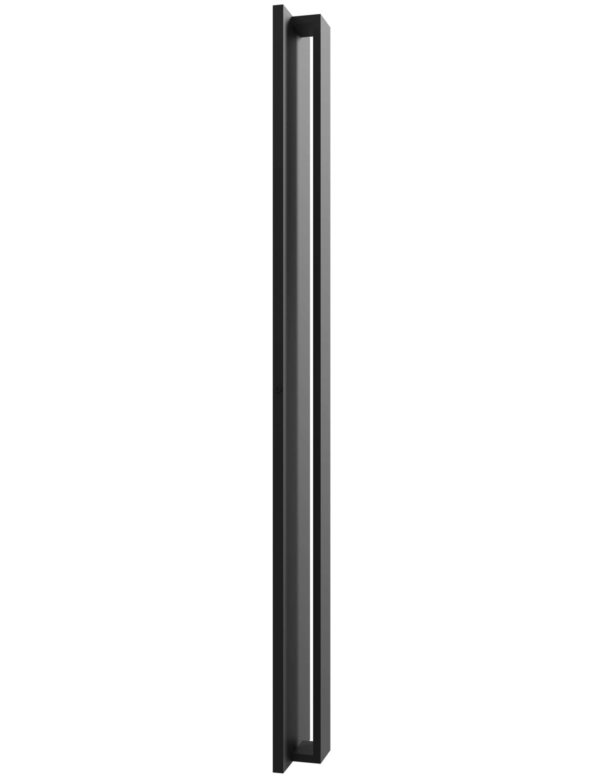 Avenue Outdoor 5CCT LED haut/bas Murale AV4924-BK-5CCT angle trois-quarts — fentes supérieures et inférieures visibles, LED émettant dans les deux directions
