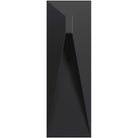 Avenue Outdoor 5-CCT Rectangular LED Wall Sconce AV5014-BK-5CCT front view — 14"H compact black rectangle with white LED face, white background