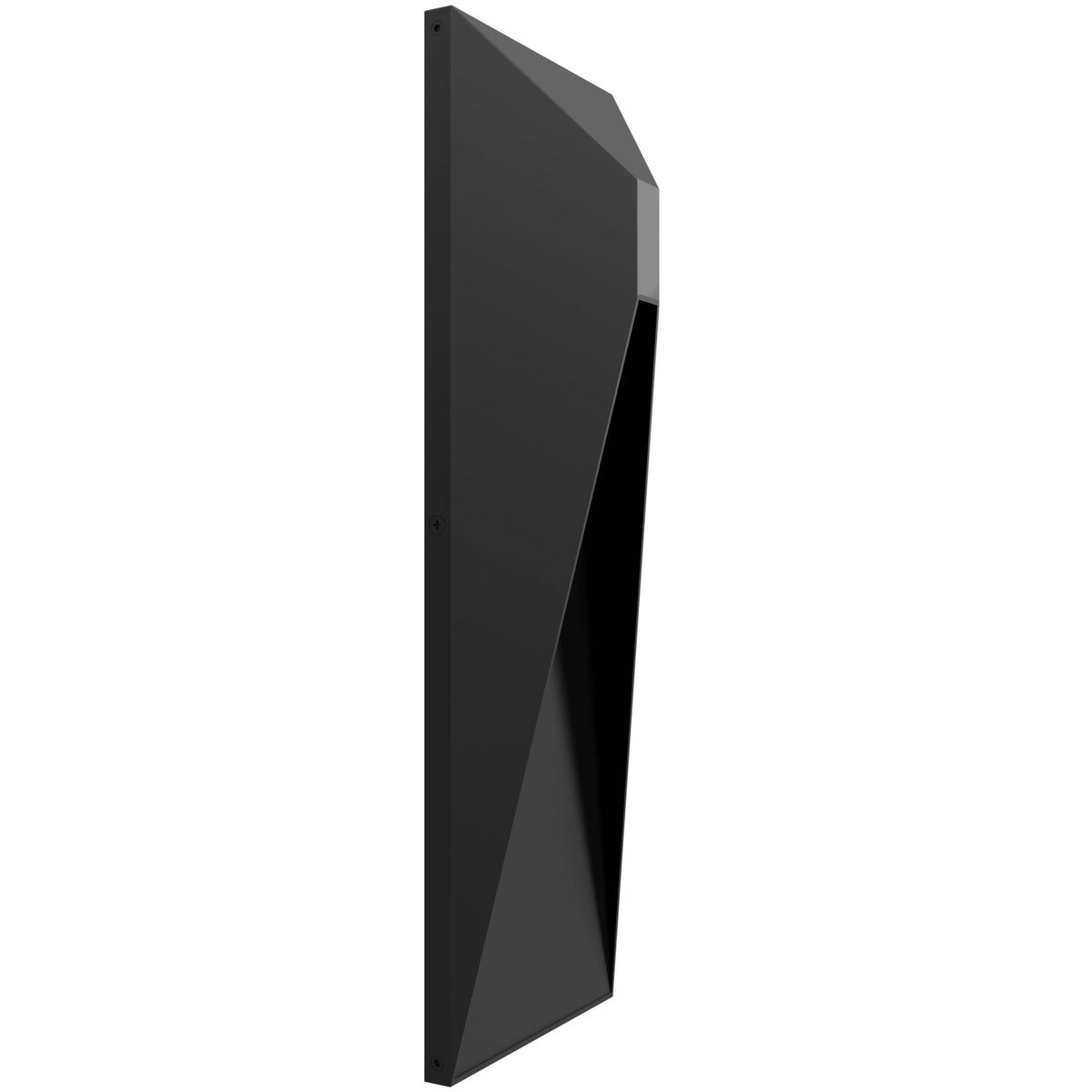 Avenue Outdoor 5-CCT Rectangular LED Wall Sconce AV5014-BK-5CCT three-quarter angle — low-profile 2-inch wall projection visible