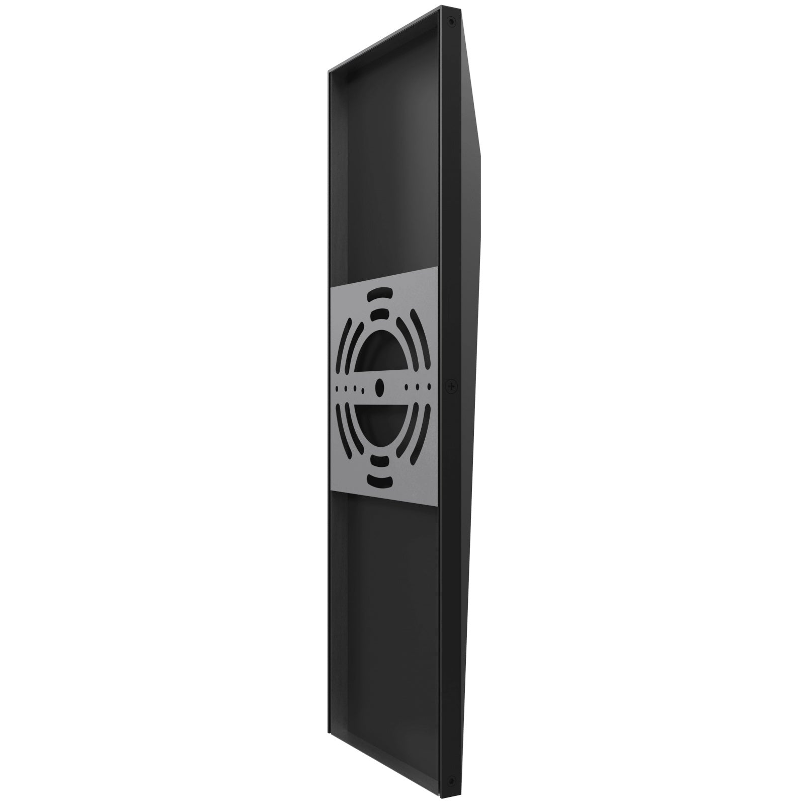 Avenue Outdoor 5-CCT Rectangular LED Wall Sconce AV5014-BK-5CCT side profile — very slim silhouette, black matte finish