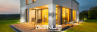 Avenue Outdoor Up/Down LED Wall Sconce AV9894-SLV three-quarter angle — silver body with distinct upper and lower openings for bi-directional light