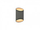 Avenue Outdoor Cylindrical LED Wall Sconce AV9897-SLV front view — 20"H slim silver round cylinder on white background, 7-inch diameter