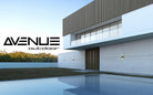 Avenue Outdoor Large Cylindrique LED Murale Profil latéral AV9900-SLV — Profondeur visible de 10 cm, section transversale circulaire sur le corps argenté