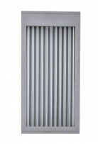 Avenue Outdoor Rectangular LED Wall Sconce AV9901-SLV three-quarter angle — silver body with even LED illumination across rectangular face