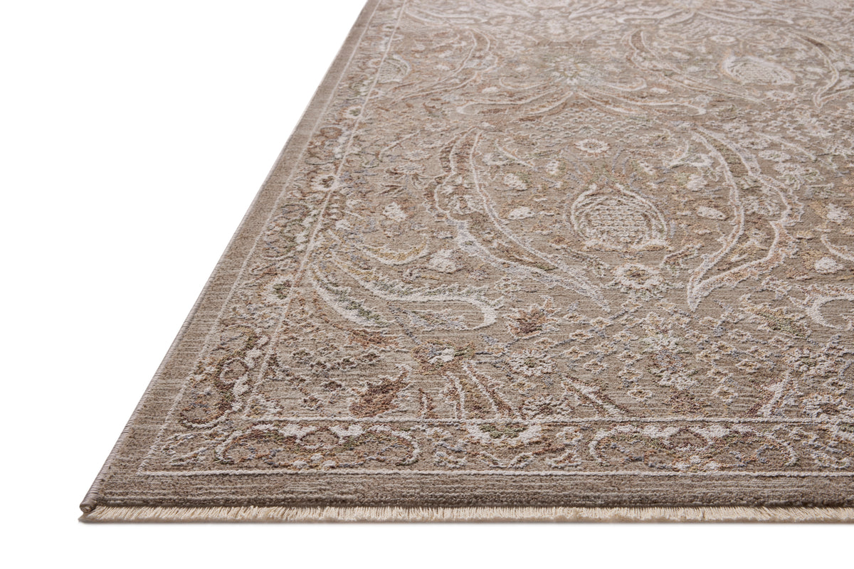 Tapis Loloi Rugs AYLNAYL-01MSHE Aylin AYL-01 Tapis de sol en coloris Champignon/Terre