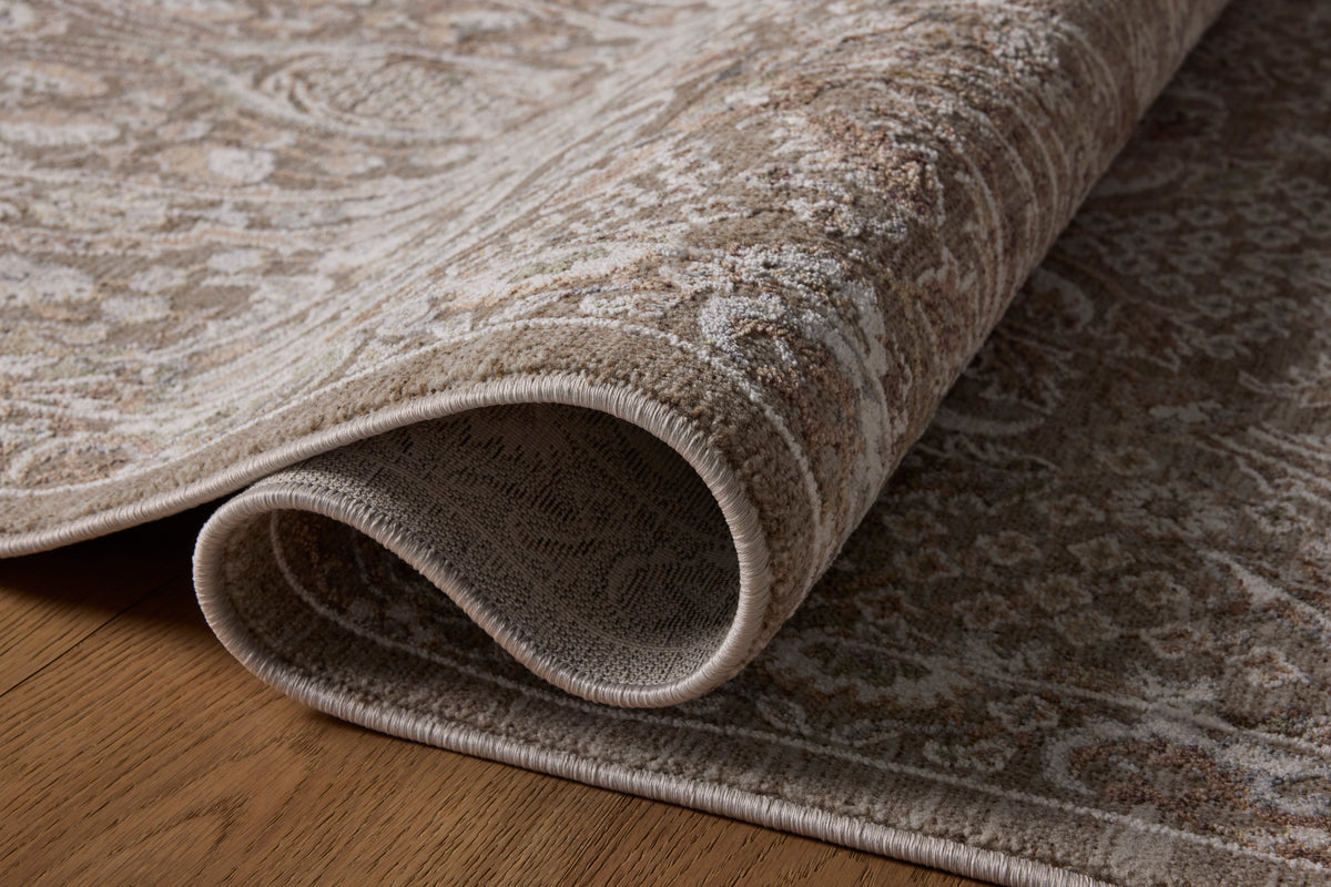 Tapis Loloi Rugs AYLNAYL-01MSHE Aylin AYL-01 Tapis de sol en coloris Champignon/Terre