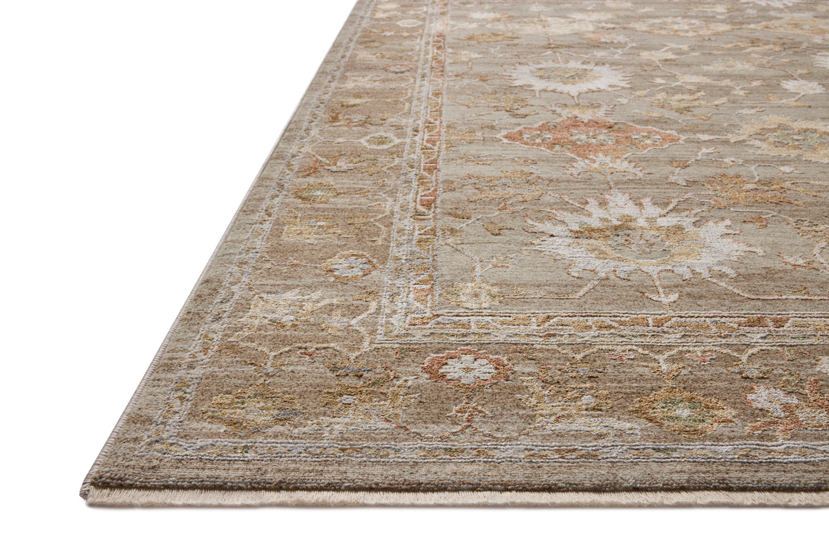 Tapis Loloi Rugs AYLNAYL-04PPSR Aylin AYL-04 Pebble / Sunrise