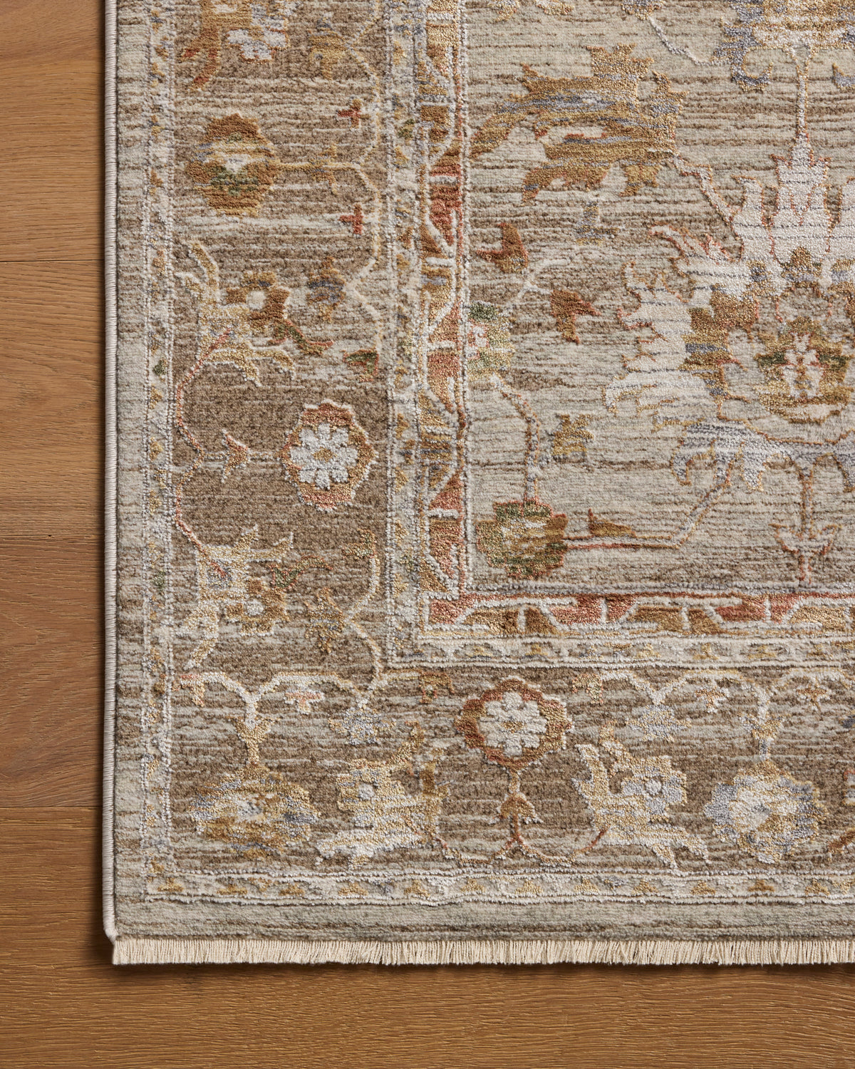 Tapis Loloi Rugs AYLNAYL-04PPSR Aylin AYL-04 Pebble / Sunrise