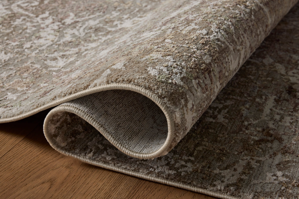 Tapis Loloi Rugs AYLNAYL-06GNBZ Aylin AYL-06 Granite / Bronze