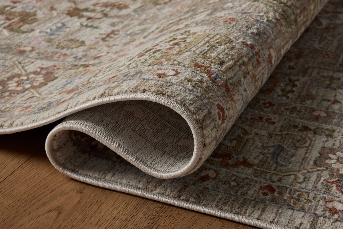Tapis Loloi Rugs AYLNAYL-08MSHF Aylin AYL-08, coloris Champignon/Fiesta