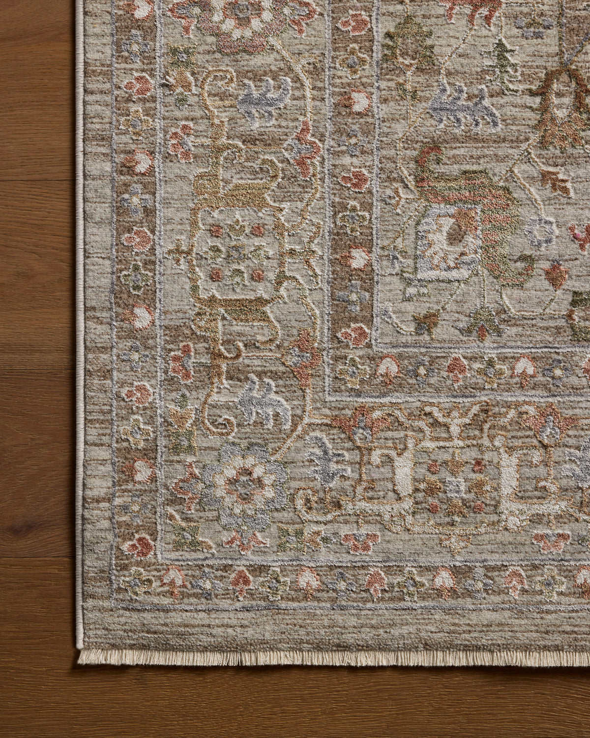 Tapis Loloi Rugs AYLNAYL-08MSHF Aylin AYL-08, coloris Champignon/Fiesta