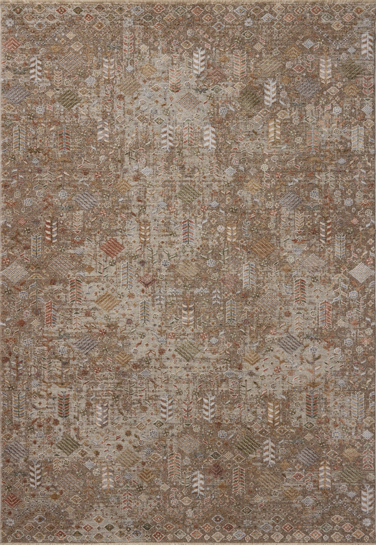 Tapis Loloi Rugs AYLNAYL-09MSHM Aylin AYL-09 Tapis d'intérieur champignon/multicolore