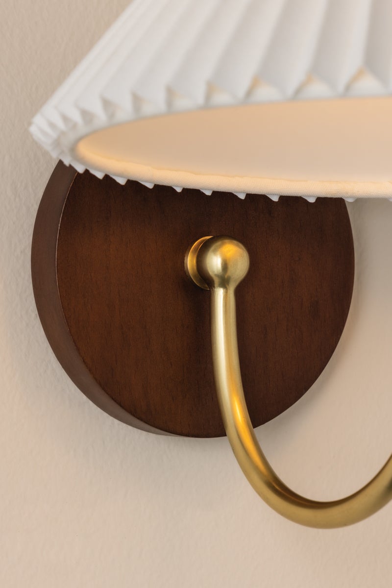 Mitzi H1079101-AGB Acacia Wall Sconce in Aged Brass