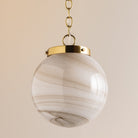 Mitzi H989701S-AGB Ambra Suspension dans Laiton vieilli
