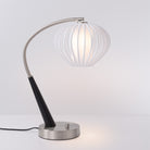Nova of California 1047878WS Boomerang Bloom Table Lamp in Dark Walnut/Weathered Brass