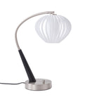 Nova of California 1047878WS Boomerang Bloom Table Lamp in Dark Walnut/Weathered Brass