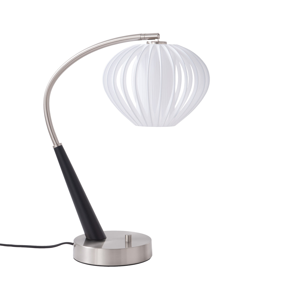 Nova of California 1047878WS Boomerang Bloom Table Lamp in Dark Walnut/Weathered Brass