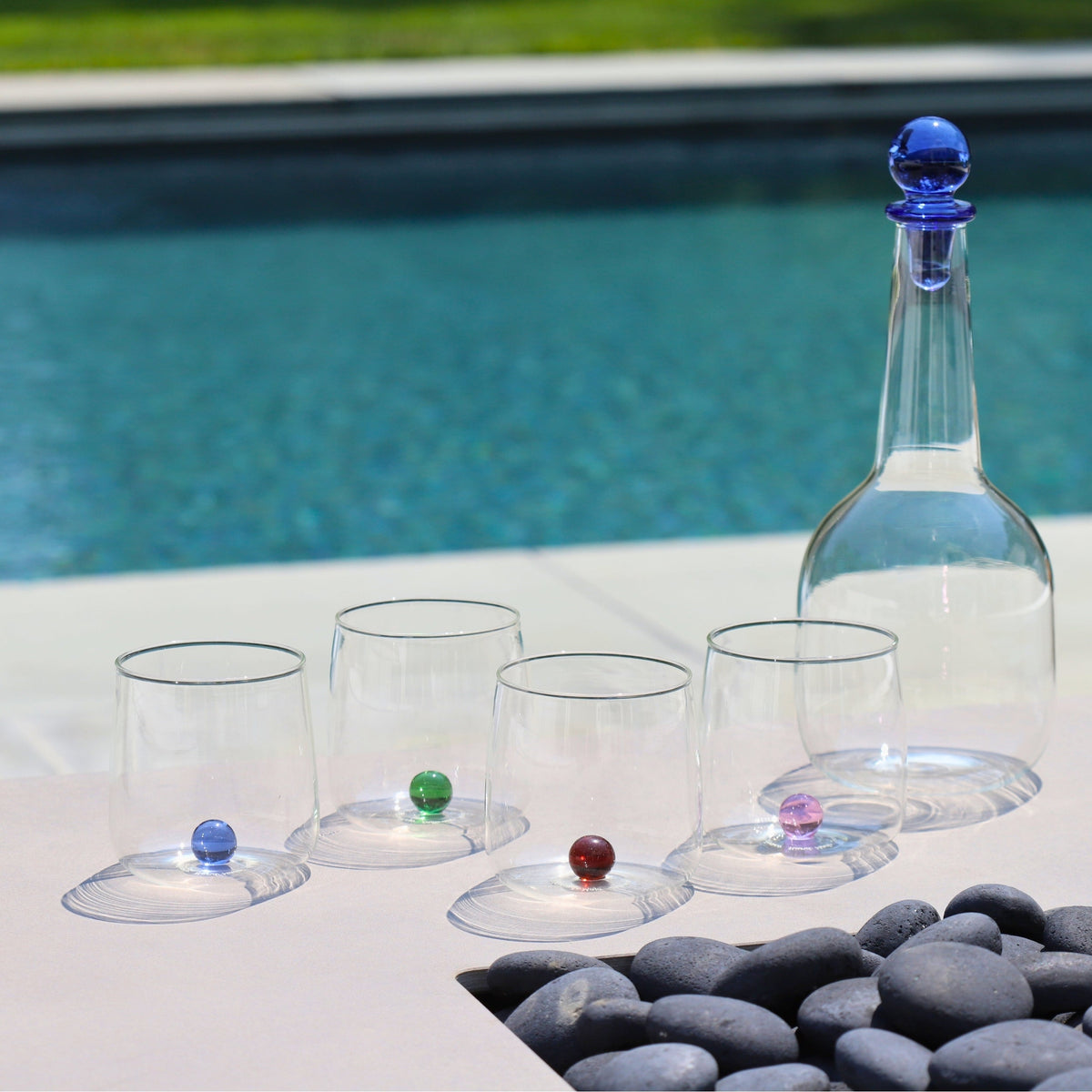Zafferano America BA00107S6 Bilia Tumbler in Cobalt Blue