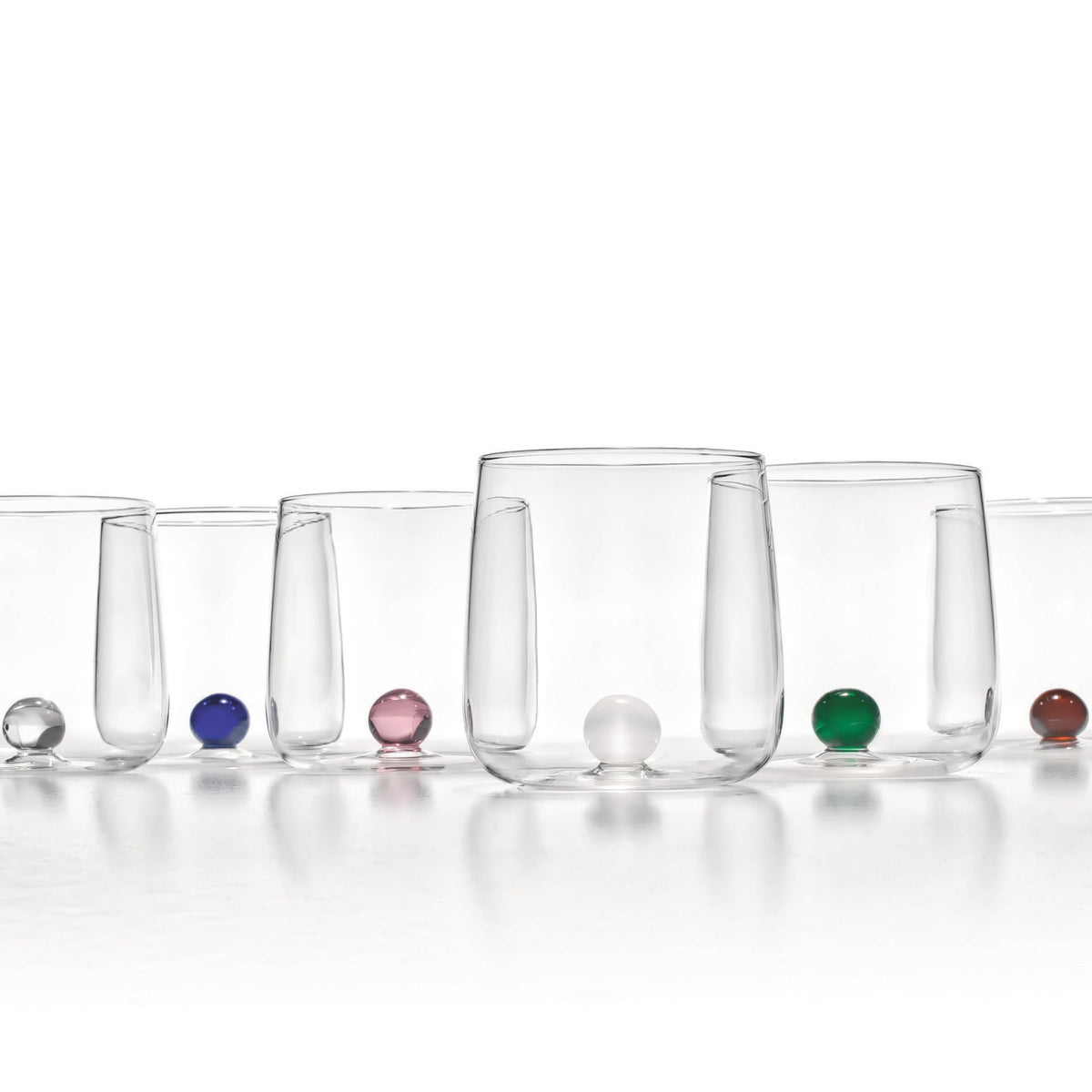 Zafferano America BA00199S6 Bilia Tumbler in Six Color Assortment