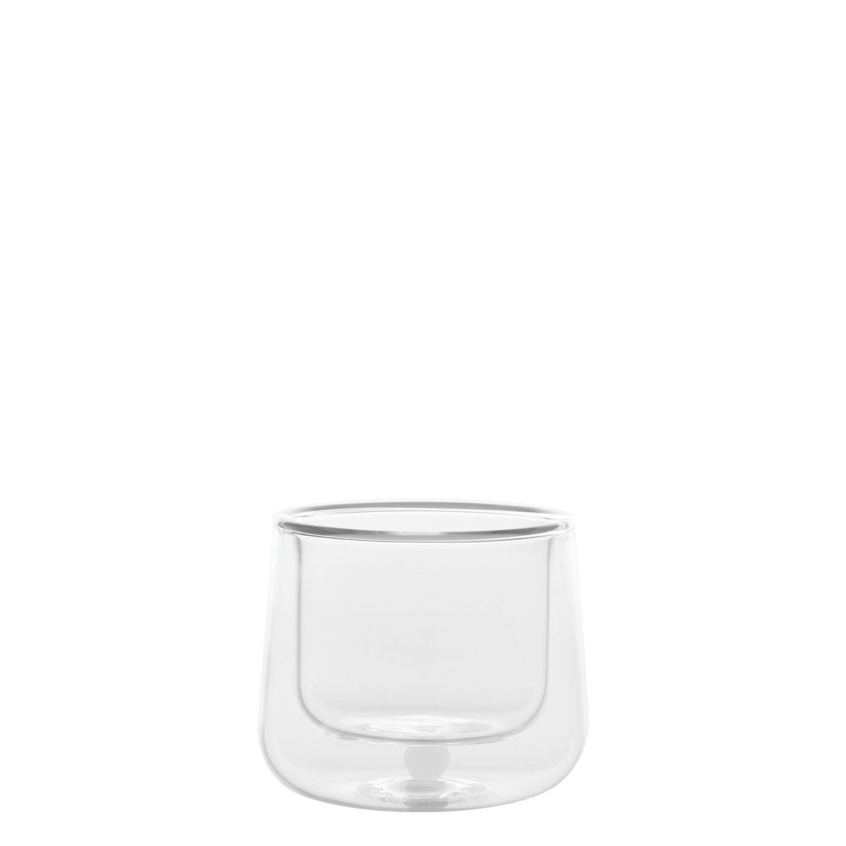 Zafferano America BA80801 Bilia Double Glazed Coffee Cup in Colored Glass
