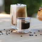 Zafferano America BA80801 Bilia Double Glazed Coffee Cup in Colored Glass