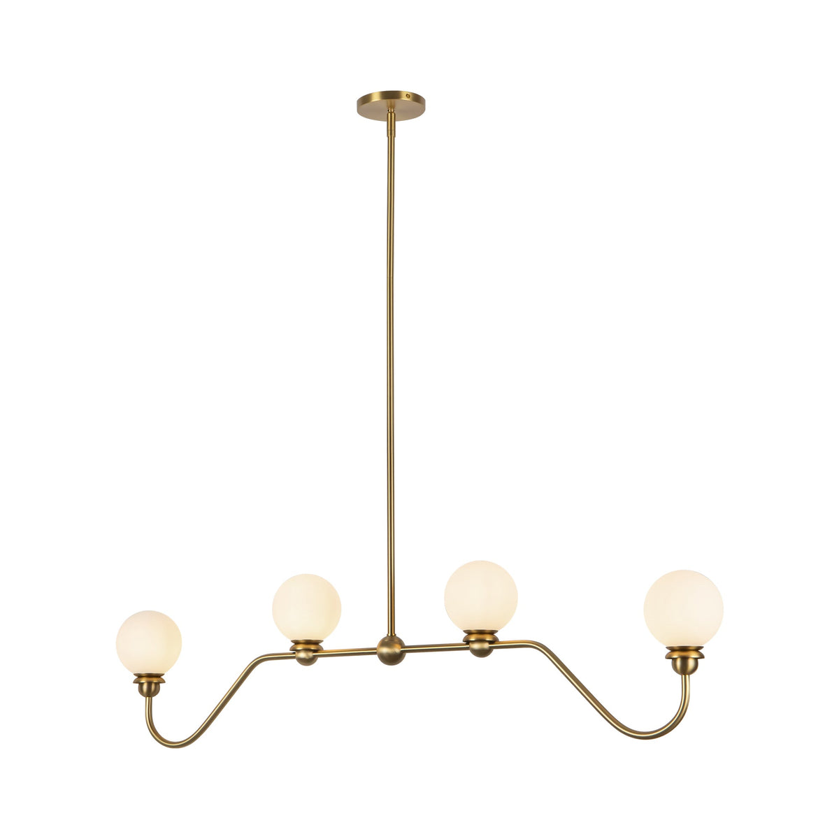 Alora Canada - LP408148BG - Four Light Linear Pendant - Beckett - Brushed Gold