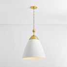 Hudson Valley Lighting BKO1501-AGB/WP BRONSON Pendant in White Plaster