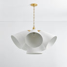 Hudson Valley Lighting BKO1502-AGB/WP BRONSON Chandelier in White Plaster