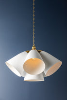 Hudson Valley Lighting BKO1502-AGB/WP BRONSON Chandelier in White Plaster