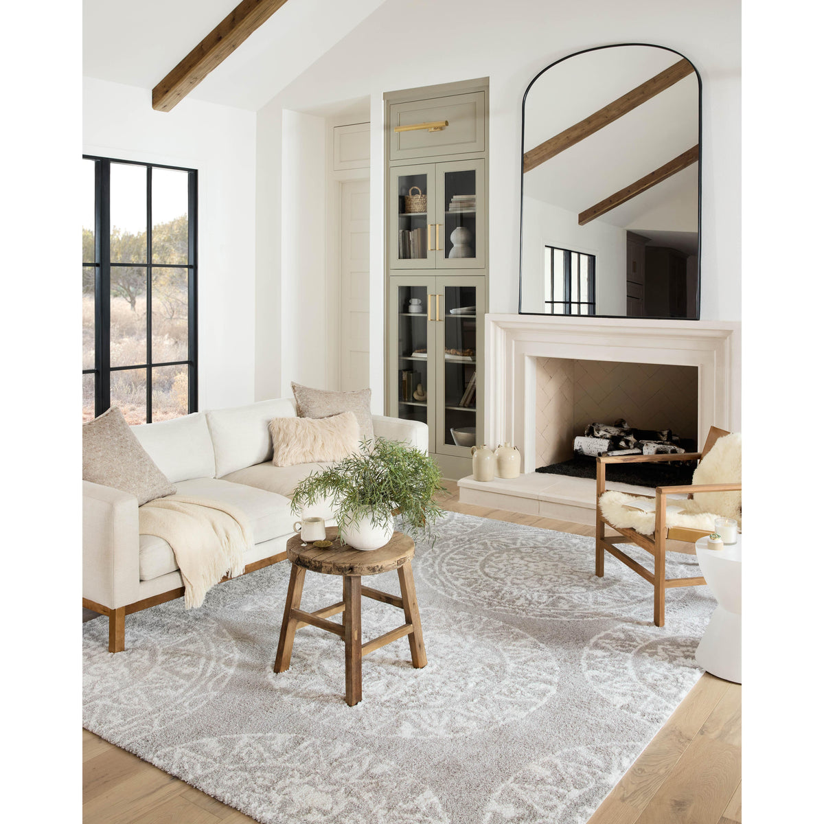 Bliss Shag BLS-06 Gris / Blanc