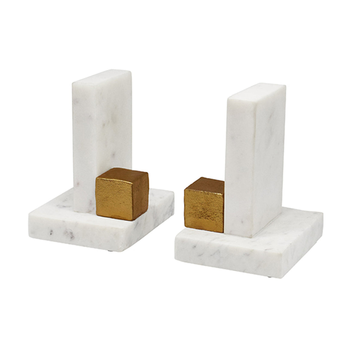 BLOCKS Marble Bookends