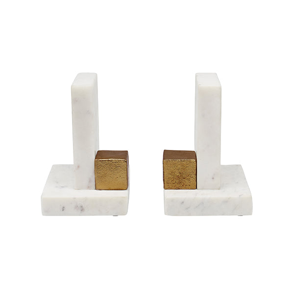 BLOCKS Marble Bookends