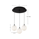 Kuzco Lighting MP3106BG-03 Bolla LED Multi Pendant in Brushed Gold
