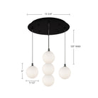 Kuzco Lighting MP3106BG-05 Bolla LED Multi Pendant in Brushed Gold