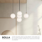 Kuzco Lighting MP3106BG-05 Bolla LED Multi Pendant in Brushed Gold