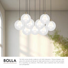 Kuzco Lighting MP3106BG-09 Bolla LED Multi Pendant in Brushed Gold
