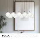 Kuzco Lighting MP3106BG-10 Bolla LED Multi Pendant in Brushed Gold