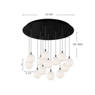 Kuzco Lighting MP3106BG-13 Bolla LED Multi Pendant in Brushed Gold