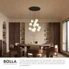 Kuzco Lighting MP3106BG-13 Bolla LED Multi Pendant in Brushed Gold