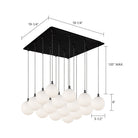 Kuzco Lighting MP3106BG-16 Bolla LED Multi Pendant in Brushed Gold