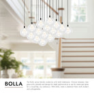 Kuzco Lighting MP3106BG-16 Bolla LED Multi Pendant in Brushed Gold