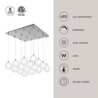 Kuzco Lighting MP3106BG-16 Bolla LED Multi Pendant in Brushed Gold