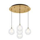 Kuzco Lighting MP3106BG-05 Bolla LED Multi Pendant in Brushed Gold