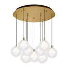 Kuzco Lighting MP3106BG-09 Bolla LED Multi Pendant in Brushed Gold