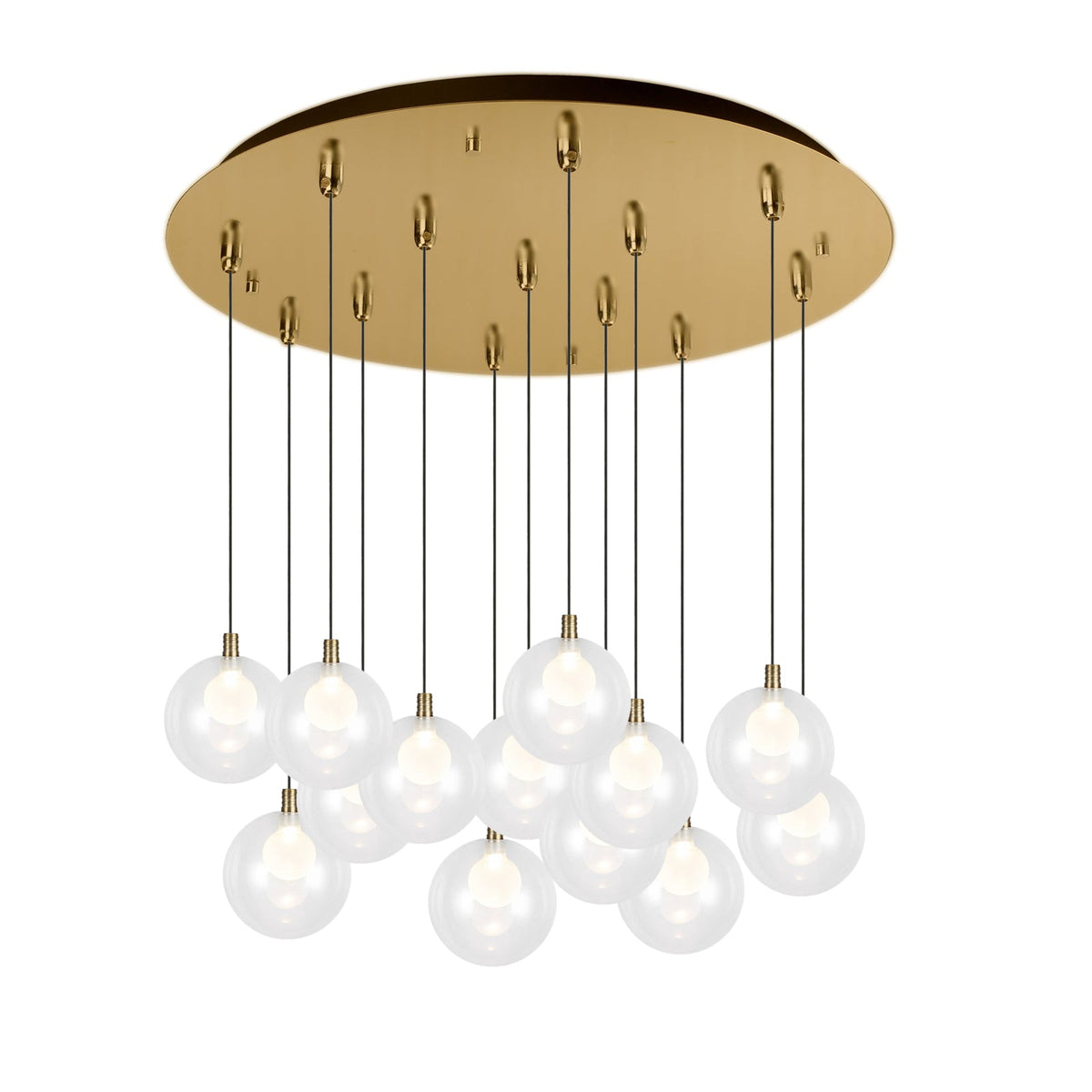 Kuzco Lighting MP3106BG-13 Bolla LED Multi Pendant in Brushed Gold