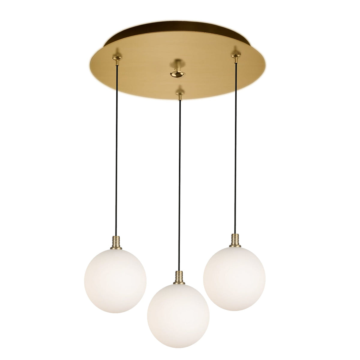 Kuzco Lighting MP3106BGOP-03 Bolla LED Multi Pendant in Brushed Gold