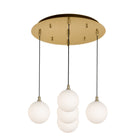 Kuzco Lighting MP3106BG-05 Bolla LED Multi Pendant in Brushed Gold