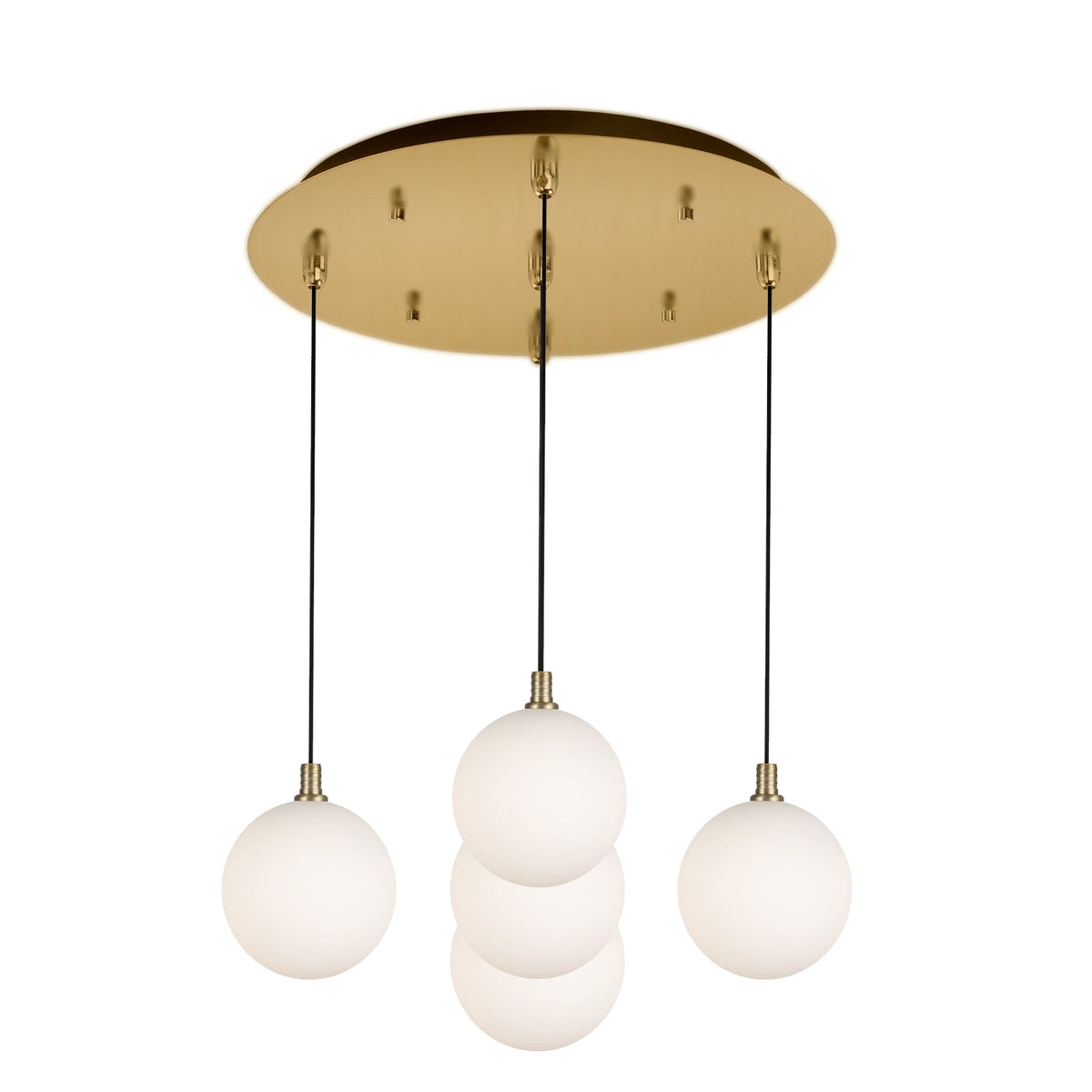 Kuzco Lighting MP3106BG-05 Bolla LED Multi Pendant in Brushed Gold